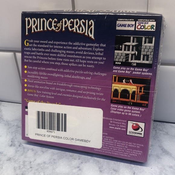 Prince of Persia for Game Boy Color - Picture 2 of 4